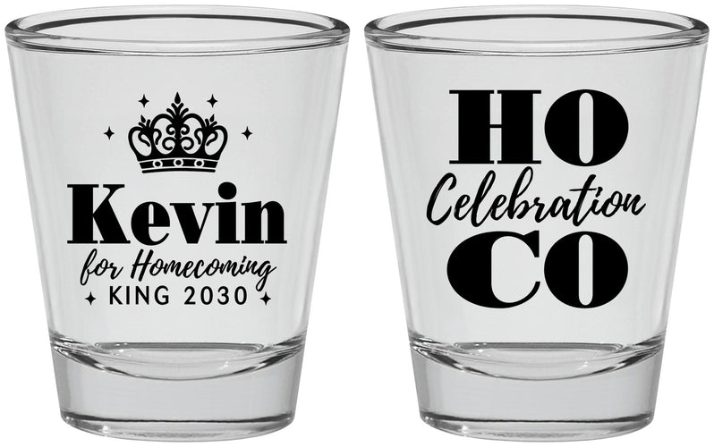 Personalized Homecoming Shot Glasses - Hoco King Vote | 330023