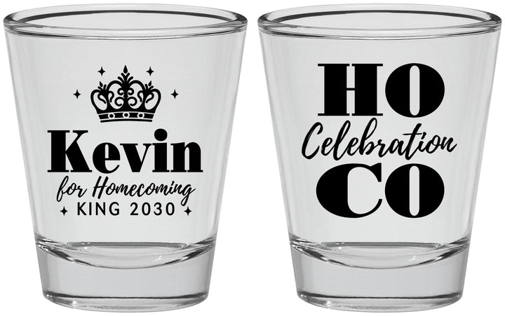 Personalized Homecoming Shot Glasses - Hoco King Vote | 330023
