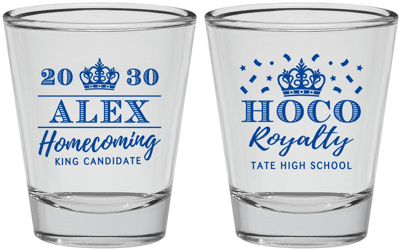 Personalized Homecoming Shot Glasses - Hoco King Vote | 330025