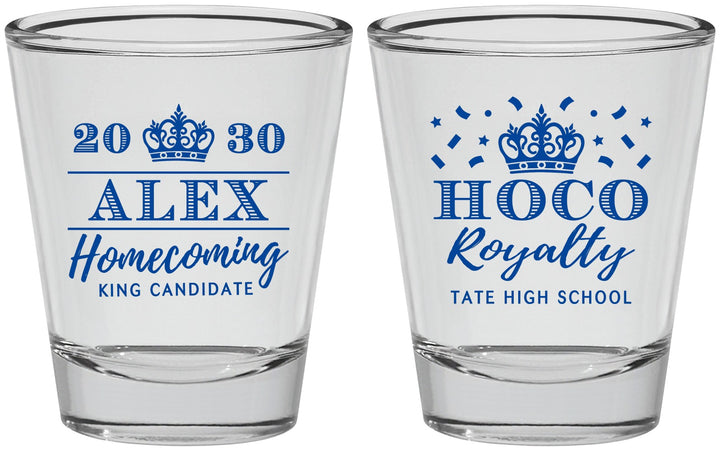 Personalized Homecoming Shot Glasses - Hoco King Vote | 330025