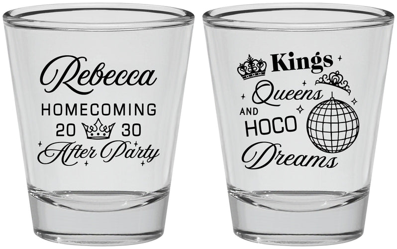 Personalized Homecoming Shot Glasses - Hoco After Party | 330027
