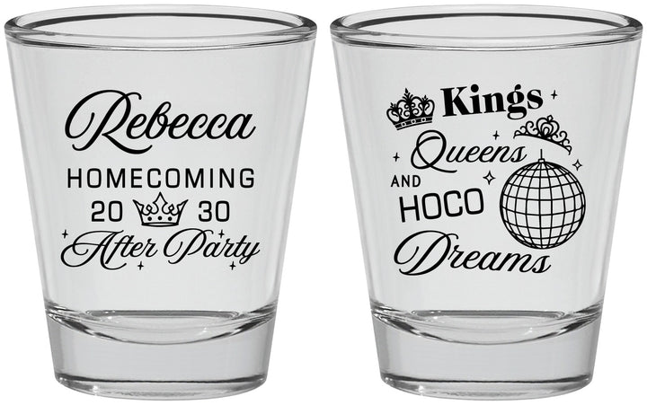 Personalized Homecoming Shot Glasses - Hoco After Party | 330027