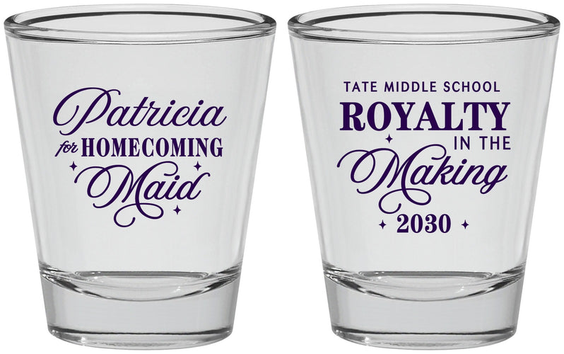 Personalized Homecoming Shot Glasses - Hoco Maid Vote | 330028