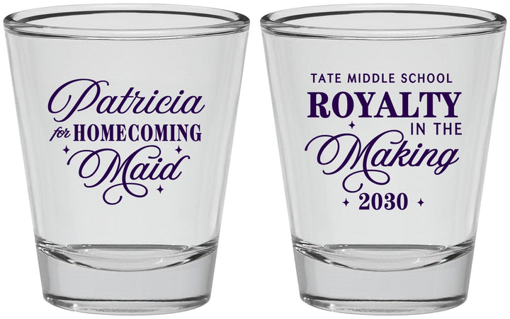 Personalized Homecoming Shot Glasses - Hoco Maid Vote | 330028