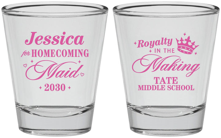 Personalized Homecoming Shot Glasses - Hoco Maid Vote | 330029