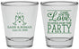 Personalized Wedding Shot Glasses - Love Party | 331