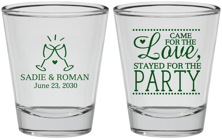 Personalized Wedding Shot Glasses - Love Party | 331