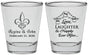 Personalized Wedding Shot Glasses - Love Laughter Happily | 338