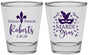 Personalized Wedding Shot Glasses - Mardi Gras | 339