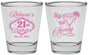 Personalized 21st Birthday Shot Glasses - Sip Sip Hooray Vegas | 340006