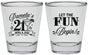 Personalized 21st Birthday Shot Glasses - Let The Fun Begin | 340009