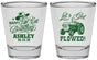 Personalized 21st Birthday Shot Glasses - Lets Get Plowed | 340012