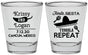 Personalized Wedding Shot Glasses - Fiesta Siesta Tequila Repeat | 344