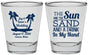 Personalized Wedding Shot Glasses - Beach | 350
