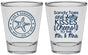 Personalized Wedding Shot Glasses - Sandy Feet Salty Kisses | 355