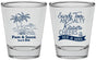 Personalized Wedding Shot Glasses - Beach | 358
