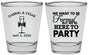 Personalized Wedding Shot Glasses - Formal Here To Party | 366