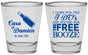 Personalized Wedding Shot Glasses - I Do Free Booze | 371