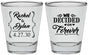 Personalized Wedding Shot Glasses - We Decided On Forever | 386