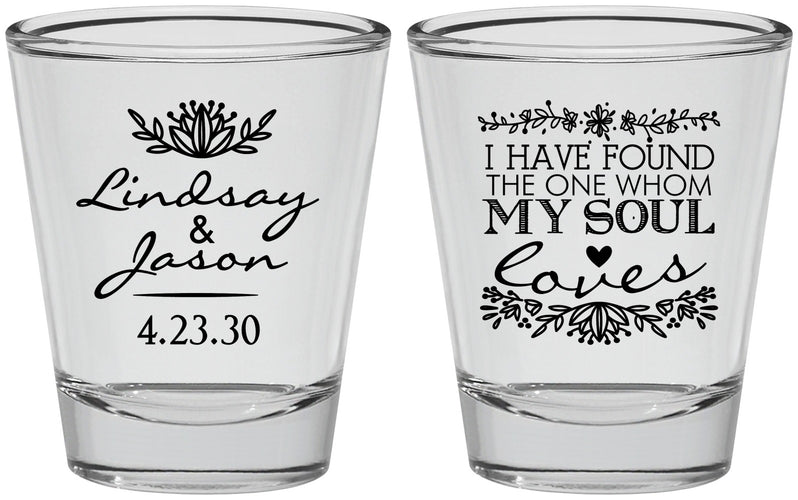 Personalized Wedding Shot Glasses - Found My Soul | 390