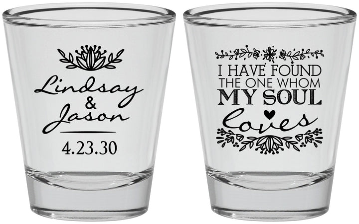Personalized Wedding Shot Glasses - Found My Soul | 390