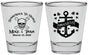 Personalized Wedding Shot Glasses - Anchor Nautical | 391