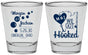 Personalized Wedding Shot Glasses - We Got Hooked Fish | 396