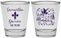 Personalized Wedding Shot Glasses - Mardi Gras | 398