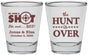 Personalized Wedding Shot Glasses - The Hunt Is Over | 400