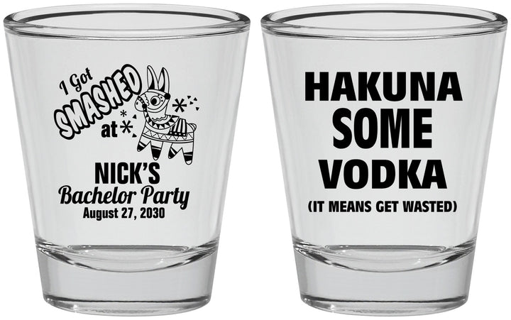 Personalized Bachelor Party Shot Glasses - Fiesta Mexican | 40004