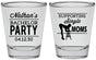 Personalized Bachelor Party Shot Glasses - Strip Club | 40006