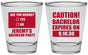 Personalized Bachelor Party Shot Glasses - Caution Expires On | 40012