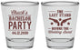 Personalized Bachelor Party Shot Glasses - Last Stand Wedding Bands | 40015