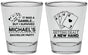 Personalized Bachelor Party Shot Glasses - Las Vegas | 40025