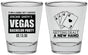 Personalized Bachelor Party Shot Glasses - Las Vegas | 40026