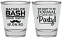 Personalized Bachelor Party Shot Glasses - Formal | 40030