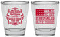 Personalized Bachelor Party Shot Glasses - Star Spangled Hammered | 40032