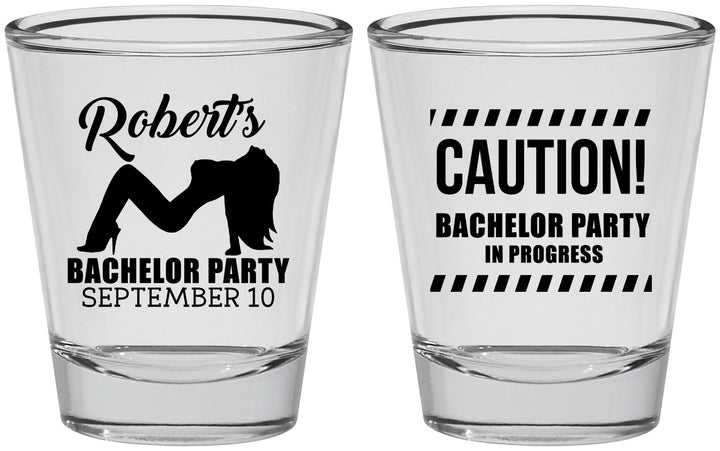 Personalized Bachelor Party Shot Glasses - Strip Club | 40037