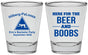 Personalized Bachelor Party Shot Glasses - Beer And Boobs | 40040