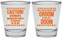 Personalized Bachelor Party Shot Glasses - Groom Rhymes Doom | 40042
