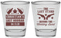 Personalized Bachelor Party Shot Glasses - Last Stand | 40046
