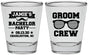 Personalized Bachelor Party Shot Glasses - Groom Crew | 40047