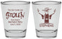 Personalized Bachelor Party Shot Glasses - Stolen | 40049