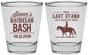 Personalized Bachelor Party Shot Glasses - The Last Stand | 40050