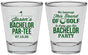 Personalized Bachelor Party Shot Glasses - Golf | 40052