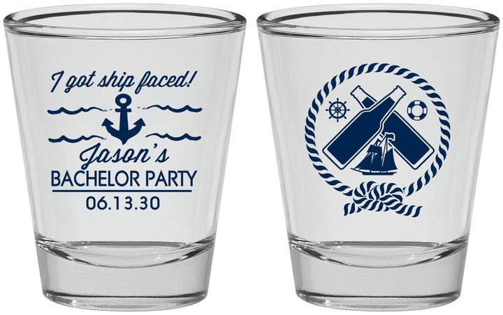 Personalized Bachelor Party Shot Glasses - Anchor | 40054