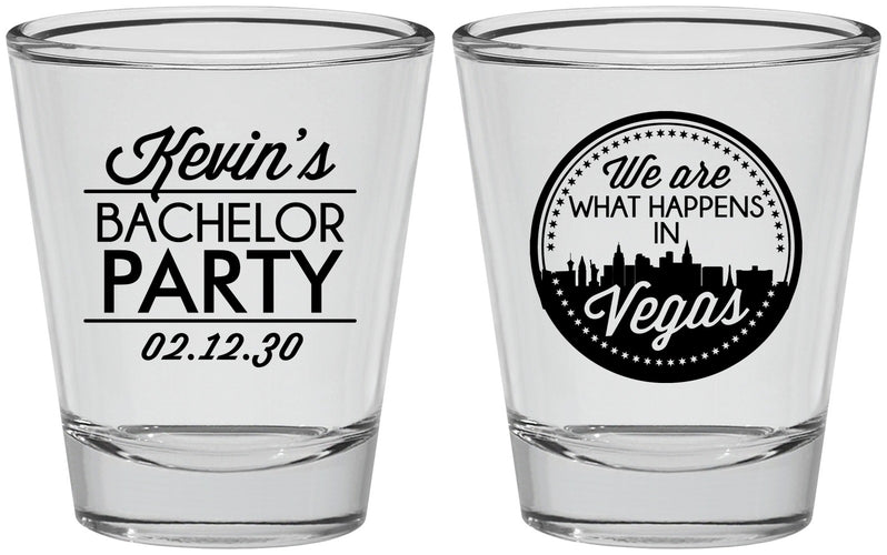 Personalized Bachelor Party Shot Glasses - Last Vegas | 40060