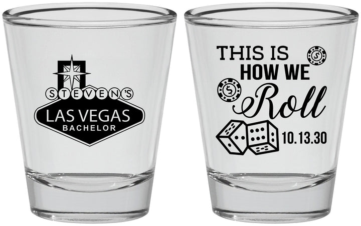 Personalized Bachelor Party Shot Glasses - Last Vegas | 40061