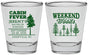 Personalized Bachelor Party Shot Glasses - Camping | 40065