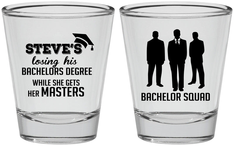 Personalized Bachelor Party Shot Glasses - Squad | 40068